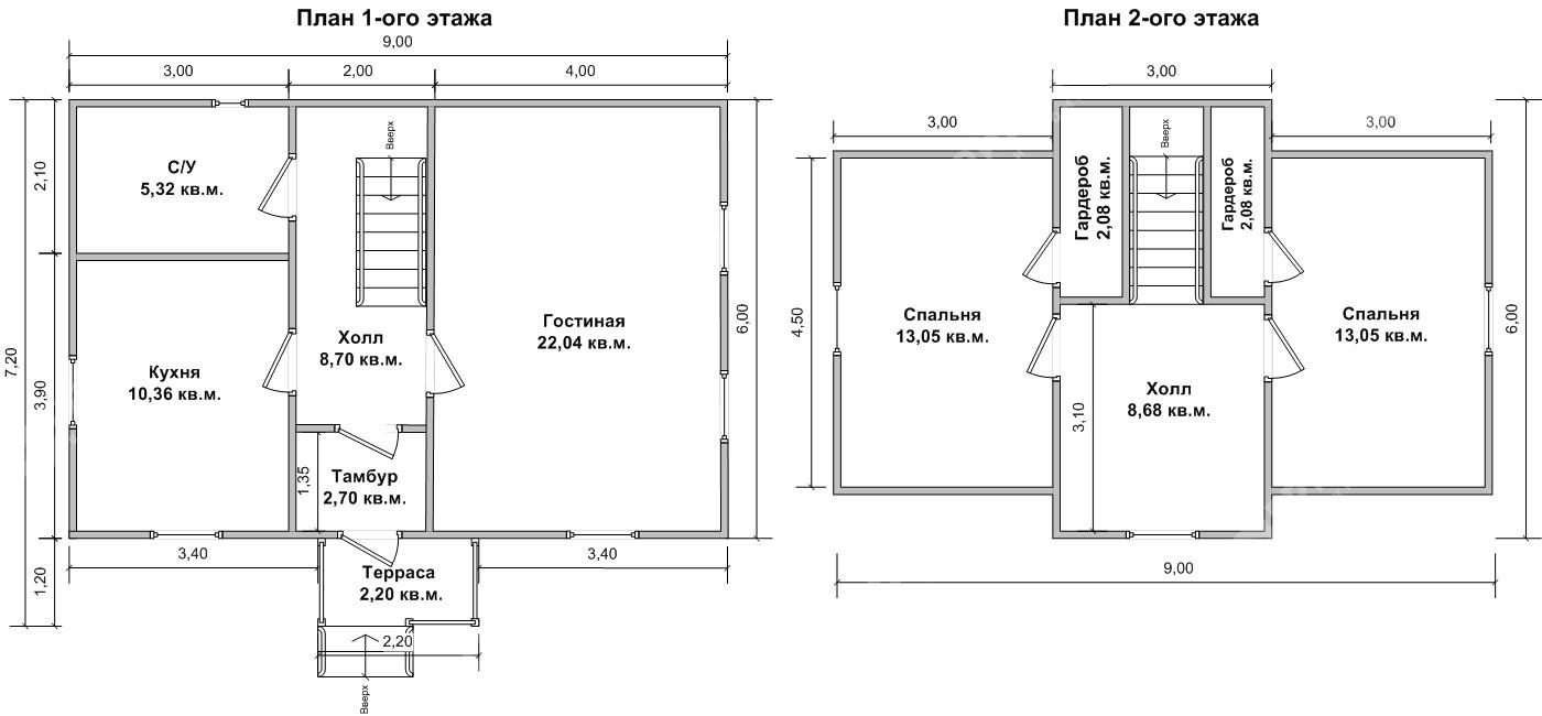 Дом из бруса Белорецк план 1 этаж